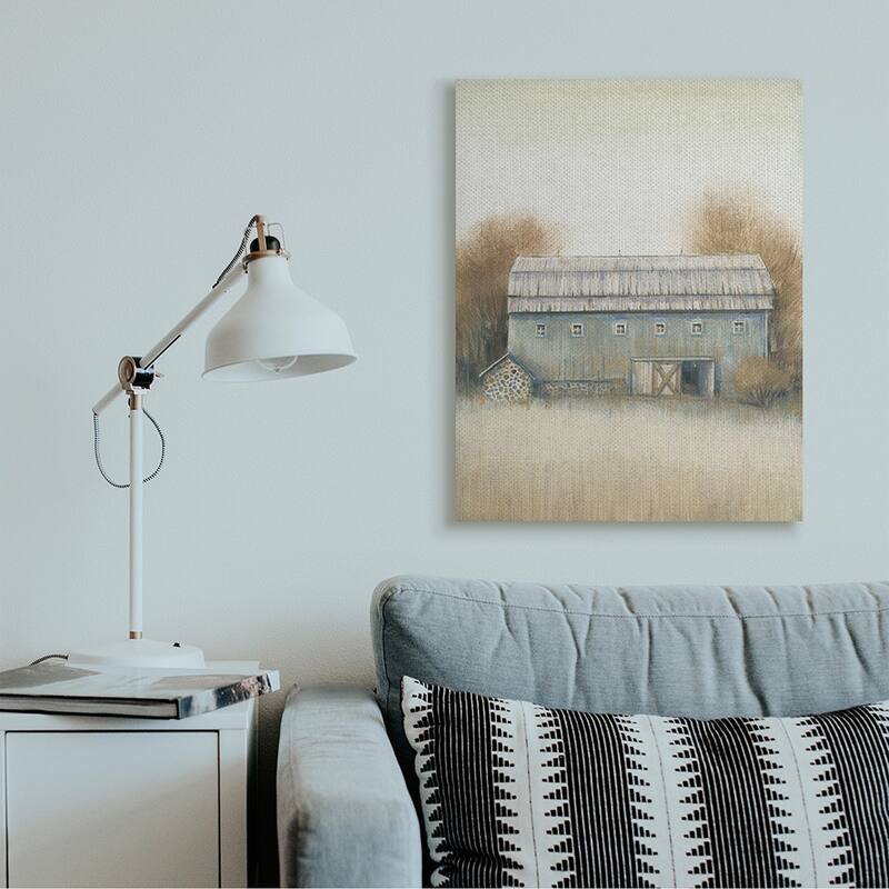 Stupell Autumn Barn Doors Vintage Farm Landscape Canvas Wall Art