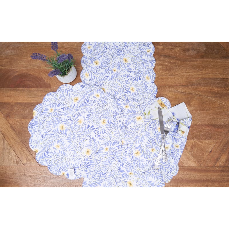 20" Lovely Blues Floral Napkins
