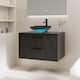 Option 30-2 Glass blue square sink