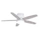 preview thumbnail 7 of 7, Armon 44 in. Low Profile Flush Mount Ceiling Fan with Reversible Blades, Dimmable LED Light Kit and Remote, Frosted Glass Shade