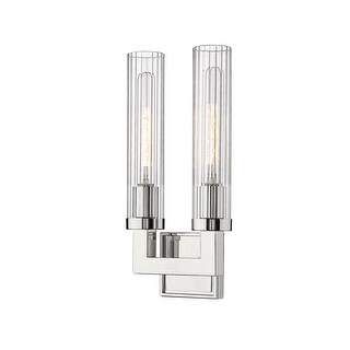 Beau 2 Light Wall Sconce - Polished Nickel