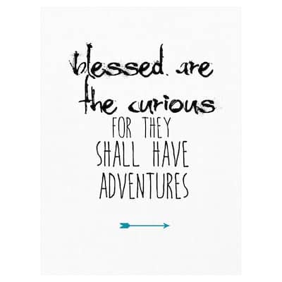 Blessed are the Curious Canvas Art Print