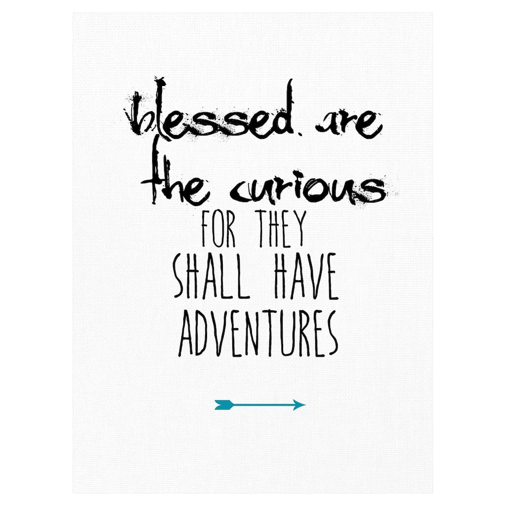 Blessed are the Curious Canvas Art Print