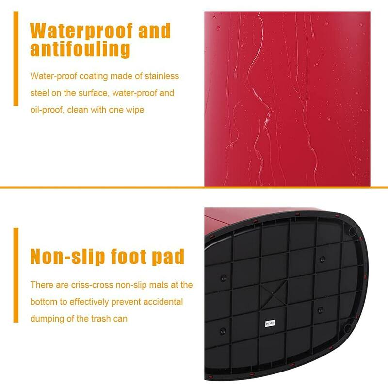 Touch Free Sensor Stainless Steel Trash Can, 13 Gallon Bed Bath