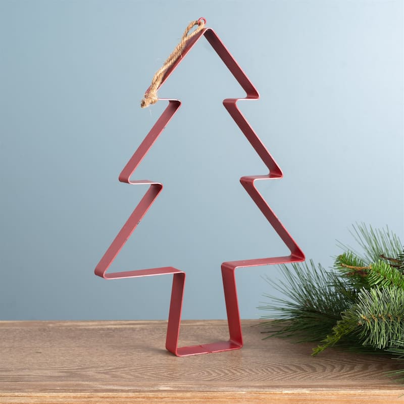 Pine Tree Cookie Cutter Christmas Ornaments - 12" - 4ct