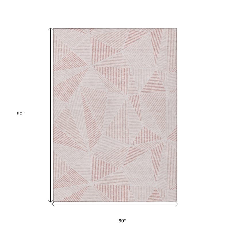 HomeRoots Geometric Transitional Rectangle Outdoor Rug