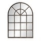 preview thumbnail 2 of 5, Allan Andrews Oil Rubbed Bronze Metal Arched Windowpane Mirror