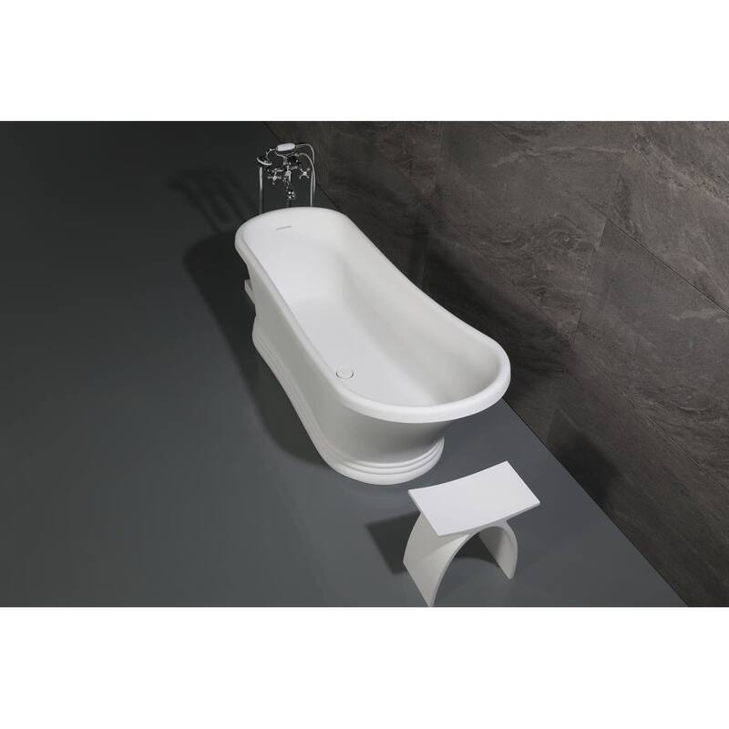 Kingston Brass VRTSS673026 Arcticstone 68" Pedestal Solid Surface