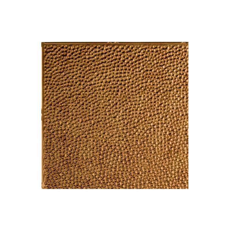 FASÄDE Border Fill Decorative Vinyl 2ft x 4ft Glue Up Ceiling Panel in Antique Bronze (5 Pack) - 12in x 12in Sample - Antique Bronze