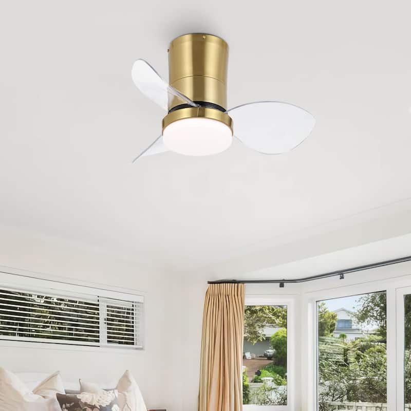MLiAN 22 inch 3 ABS Blades Smart indoor LED Ceiling Fan with Remote
