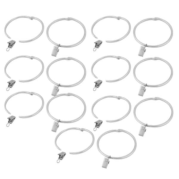 Shop Hotel Living Room Metal Curtain Rod Hanging Hook Clip Ring