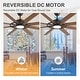 preview thumbnail 9 of 19, 72" Large Ceiling Fan with 3CCT Dimmable LED Light and Remote(8 Reversible Blades）