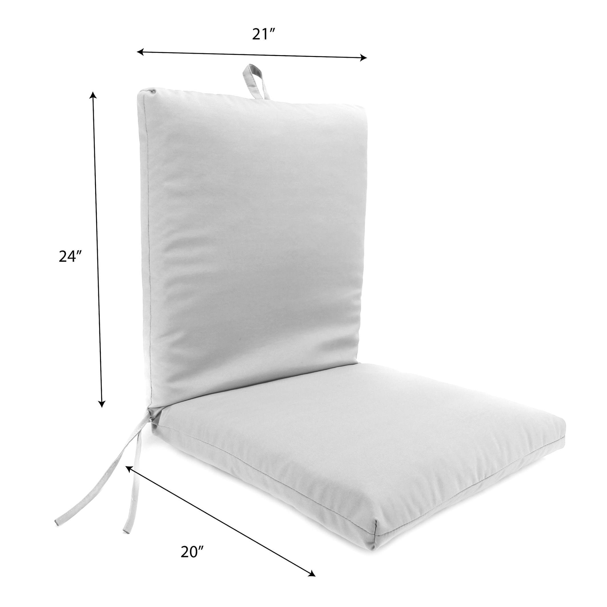 Black chair cushions with ties best sale