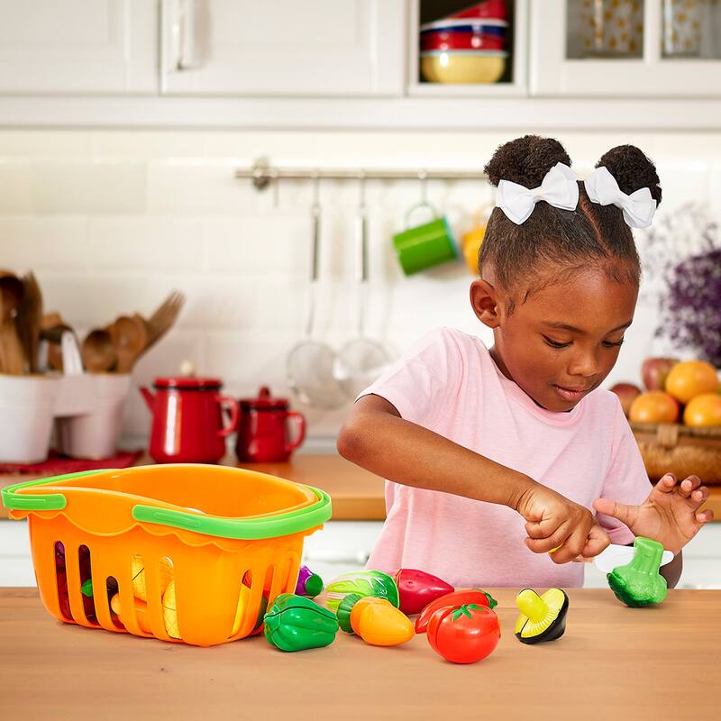 46-Piece Play Food Set by Hey Play - Multicolor