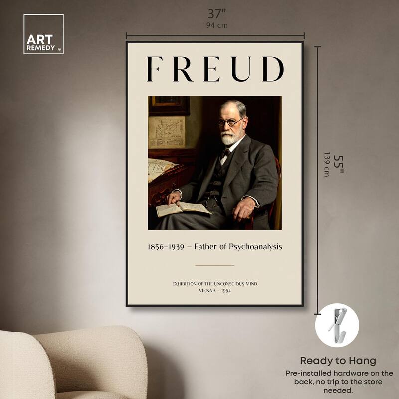 Father of Psychoanalysis Art Canvas by Art Remedy
