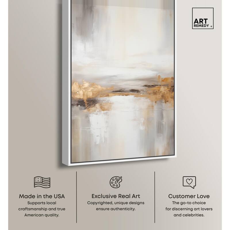 Gold Dust II Canvas by Art Remedy