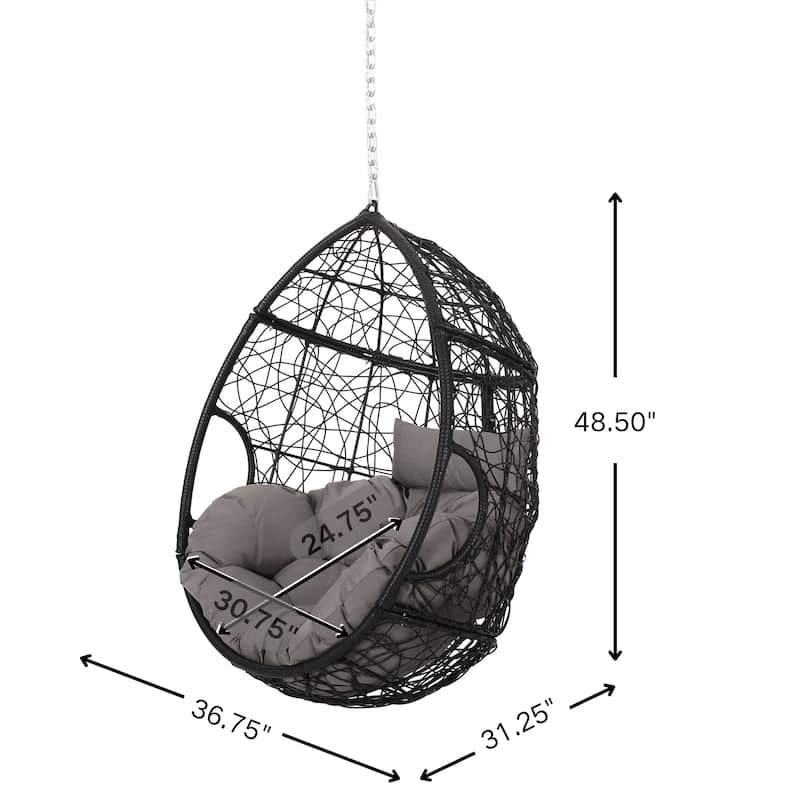 Mabel Wicker Hanging Chair by Christopher Knight Home