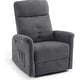 preview thumbnail 21 of 34, MCombo Modern Fabric Power Recliner, Electric Swivel Glider Rocker Recliner Chair for Nursery with USB Ports, Side Pockets 7763