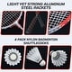 preview thumbnail 4 of 6, Haokelball 20ft Badminton Net for Backyard with Poles, 4 Badminton Rackets & 4 Shuttlecocks, Carry Bag - 20'x2.5'