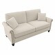 preview thumbnail 49 of 111, Coventry 73W Sofa by Bush Furniture Cream Herringbone