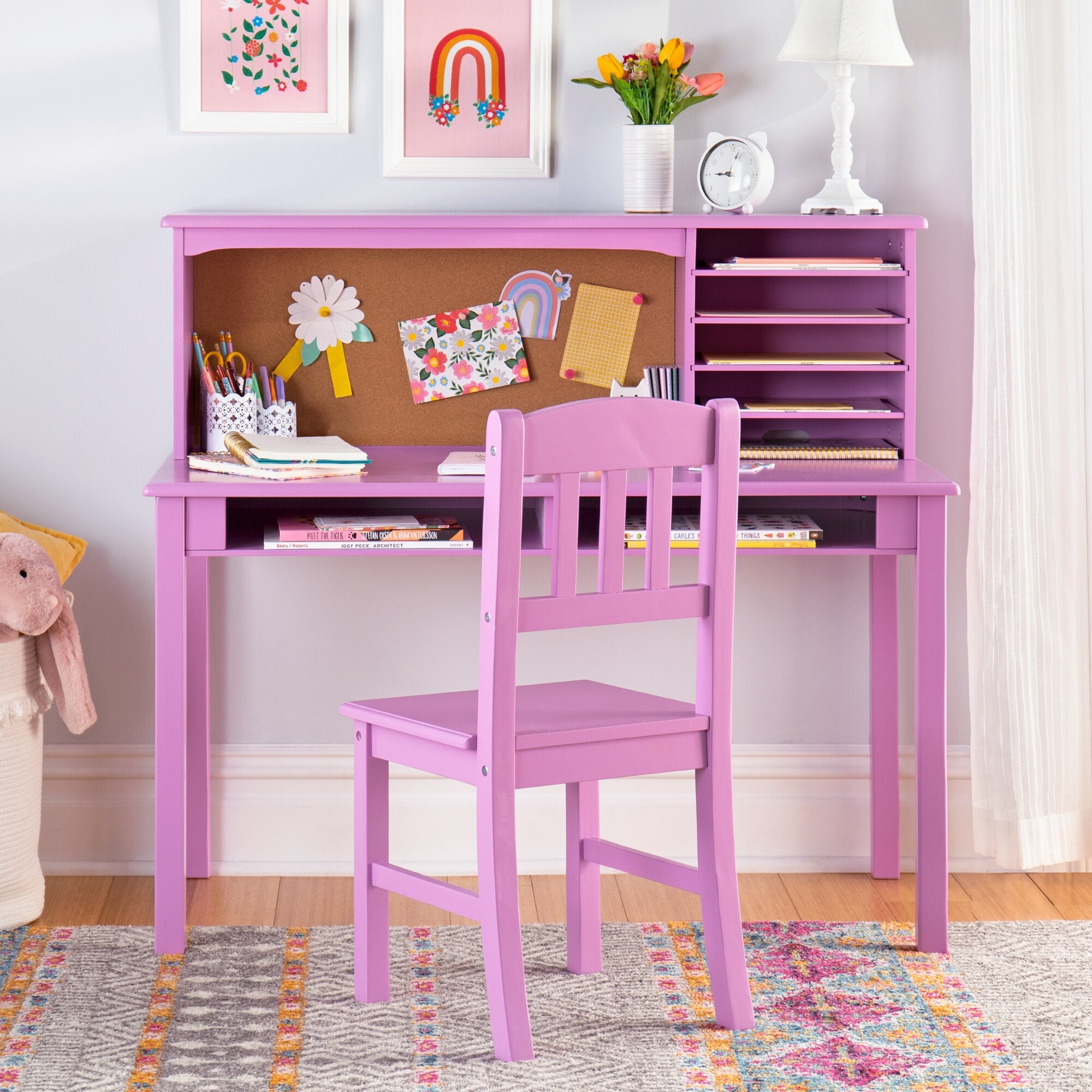 Guidecraft media desk and chair sales set