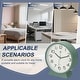 preview thumbnail 6 of 8, Analog Alarm Clock, Battery Operated Retro Small Desk Clock for Bedside Bedroom Living Room