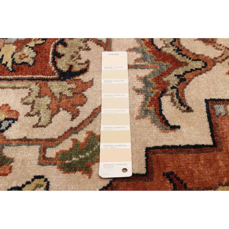 ECARPETGALLERY Hand-knotted Jules Sultane Ivory Wool Rug - 8'10 x 11'11