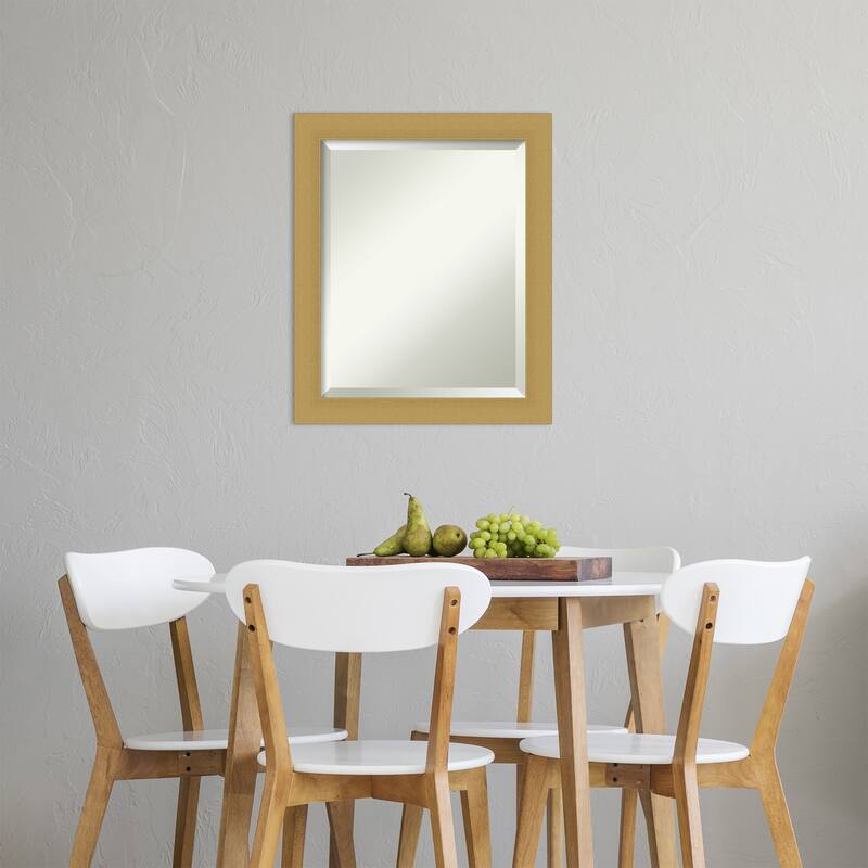 Beveled Wall Mirror - Grace Brushed Gold Frame - Grace Brushed Gold