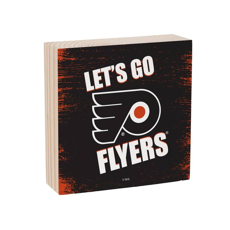 Philadelphia Flyers Wooden Tabletop Mantel Shelf Sign