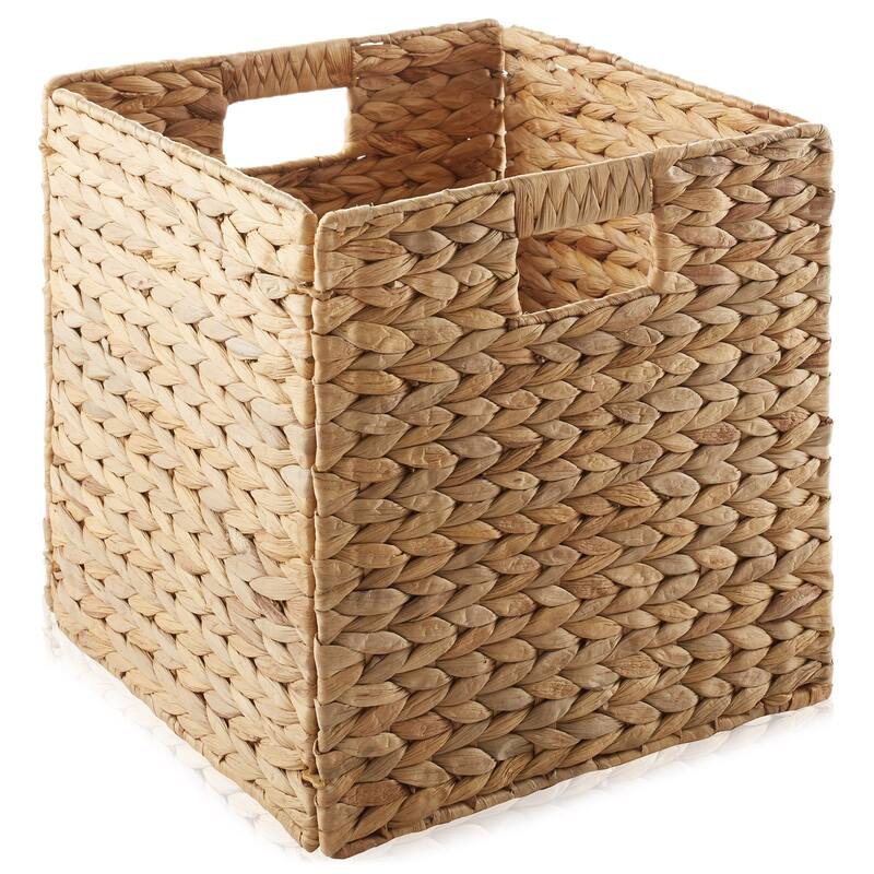 12 x 12in Water Hyacinth Storage Baskets