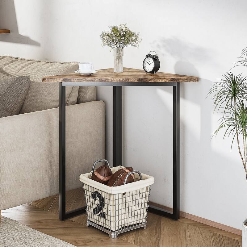 Simple Triangle Corner Cabinet, Small Corner Shelf Unit for Bathroom, Entryway, Bedroom, Easy Assembly