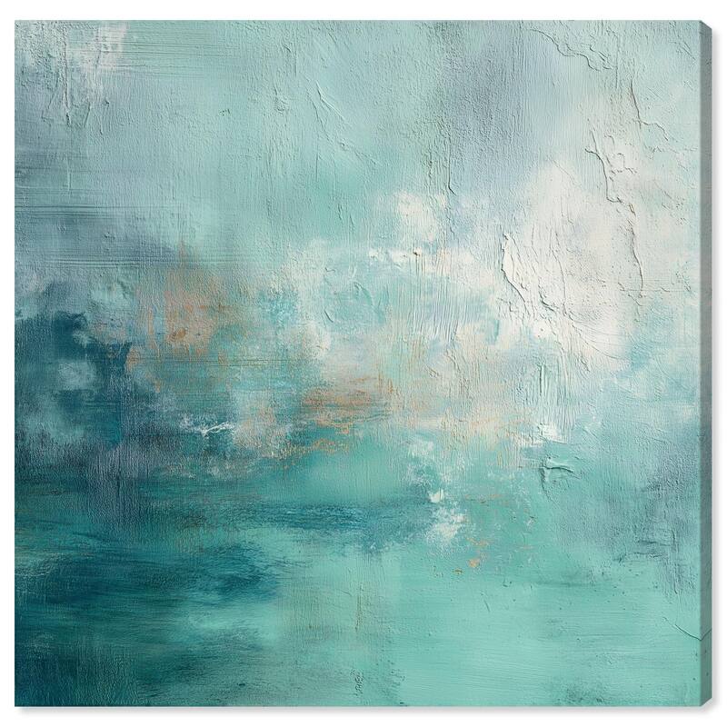 Green Blue I Canvas by Art Remedy, Gallery Wrapped - 24" x 24"