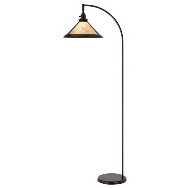 60W downbridge adjustable metal floor lamp with mica shade - Bed Bath ...