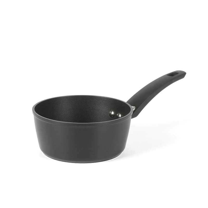 Oster Connelly 7 Piece Aluminum Premium Nonstick Pots and Pans Cookware Set W/ Induction & BakelteStay Cool Handle - Black
