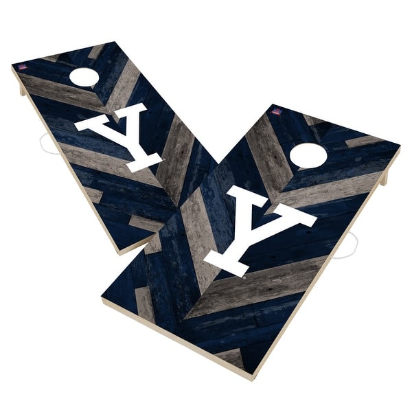 slide 2 of 6, Yale University Bulldogs Cornhole Board Set 16 Years and Up