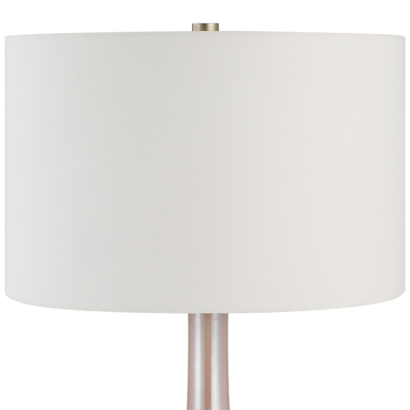 Uttermost Rosa Pink Glass Table Lamp - 16"x29"x16"