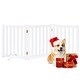 preview thumbnail 35 of 57, Wooden Freestanding Panels Pet Gate 60"W x 24"H - White