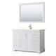Option White, Chrome Trim, White Quartz Top