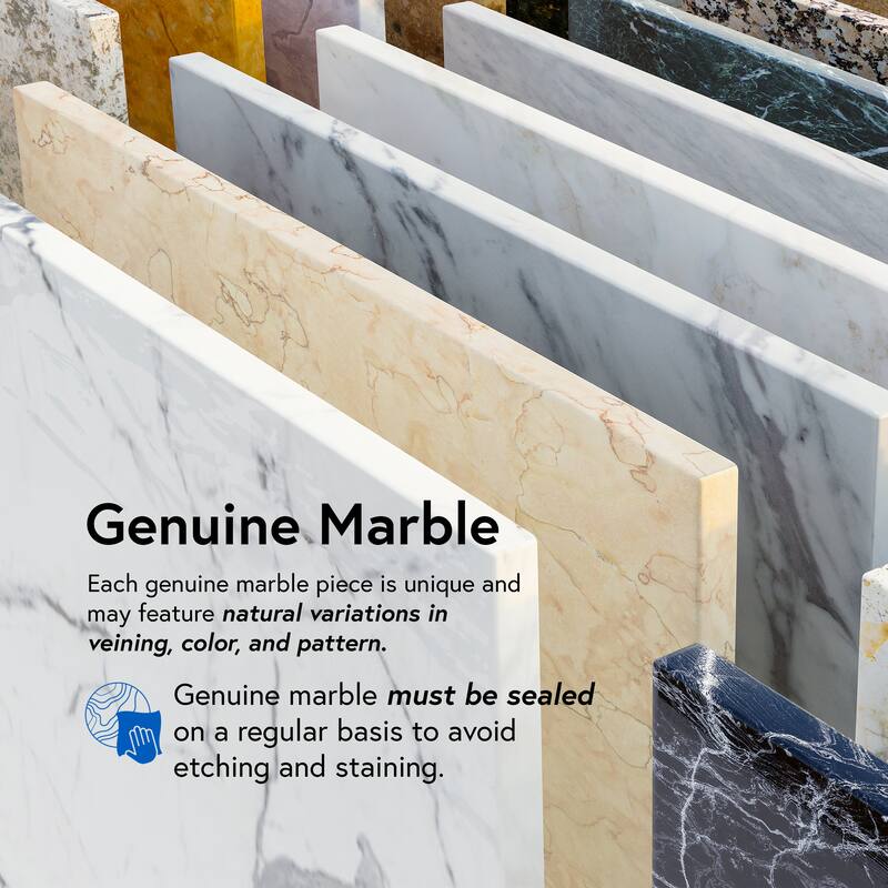 Furniture of America Nayel Modern Natural and White Genuine Marble Dining Server Cabinet