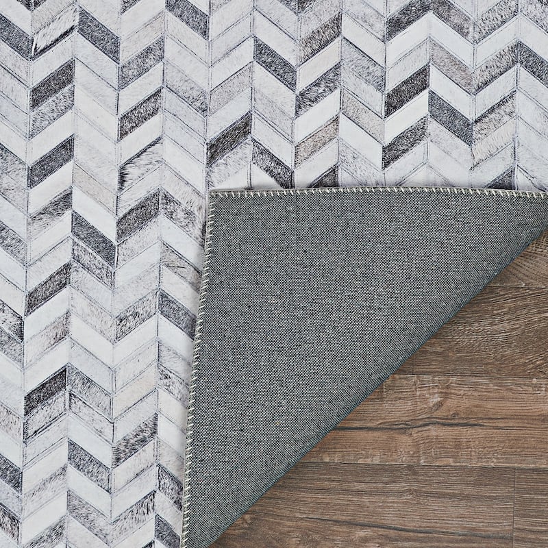 Dream Decor Rugs Steppe Seine Ivory Chevron Non Skid Area Rug