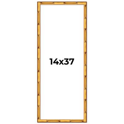 14x37 Frame Gold Bamboo Picture Frame - Complete Modern Photo Frame