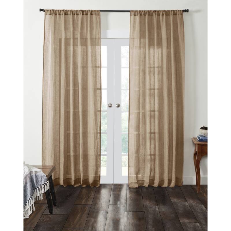 Gohn Linen/Cotton Curtain, Natural, 96"
