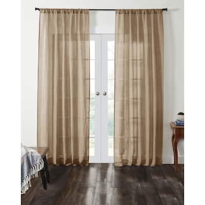 Gohn Linen/Cotton Curtain, Natural, 96"