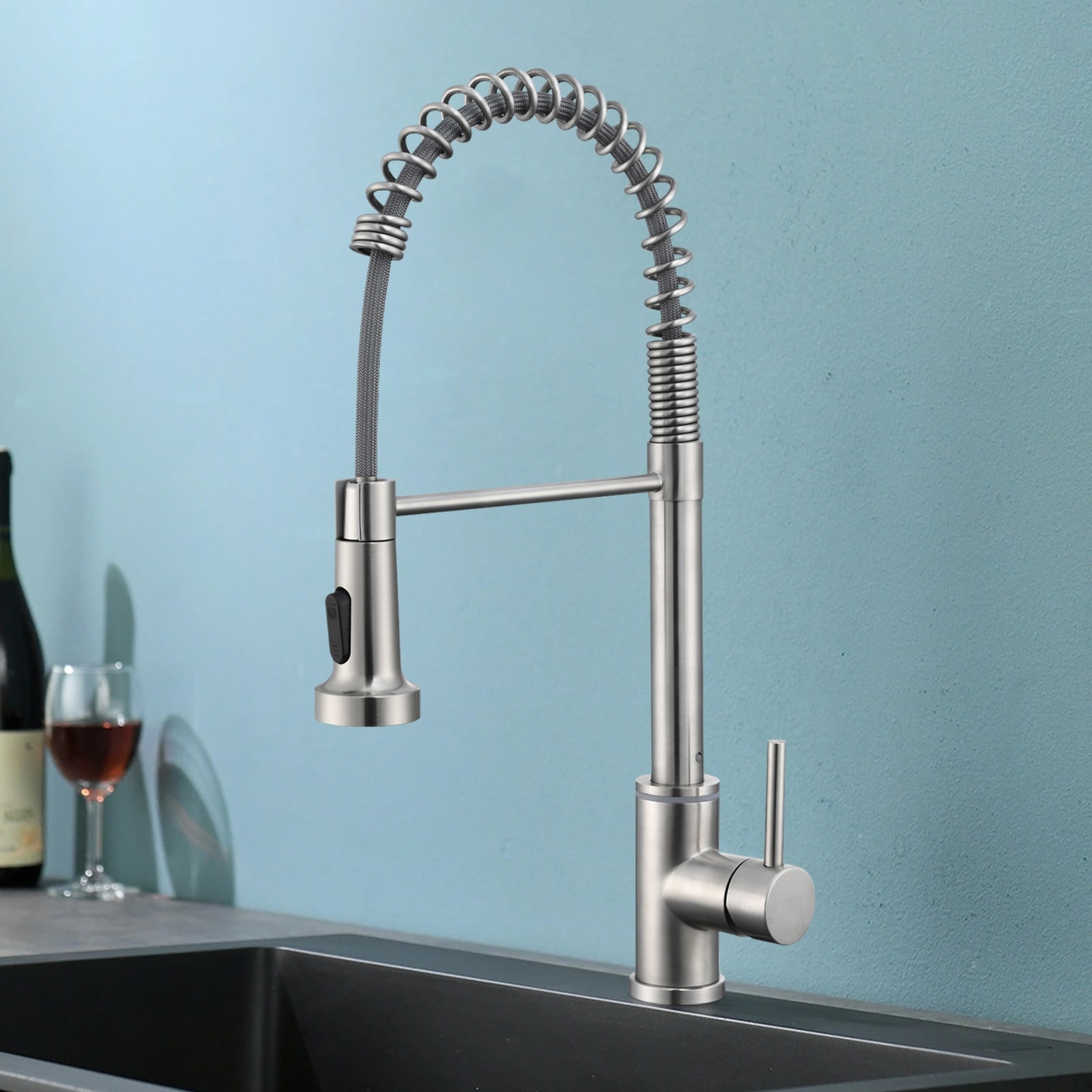 Single Handle Pull Down Sprayer Kitchen Faucet Single Handle with
