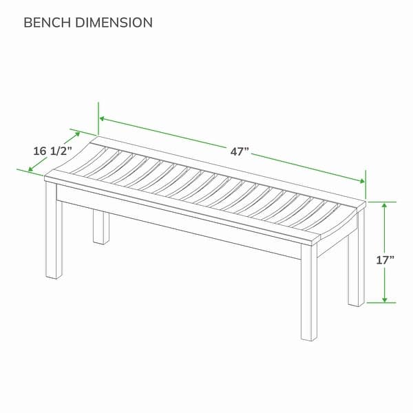 dimension image slide 3 of 4, Cambridge Casual Caterina 6-Piece Teak Outdoor Extendable Dining Set