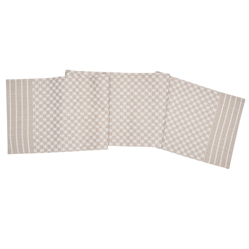 13" x 72" Markle Jacquard Clay Table Runner - 13" x 72"