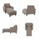 preview thumbnail 20 of 35, Stockton Chaise Lounge with Arms by Bush Furniture