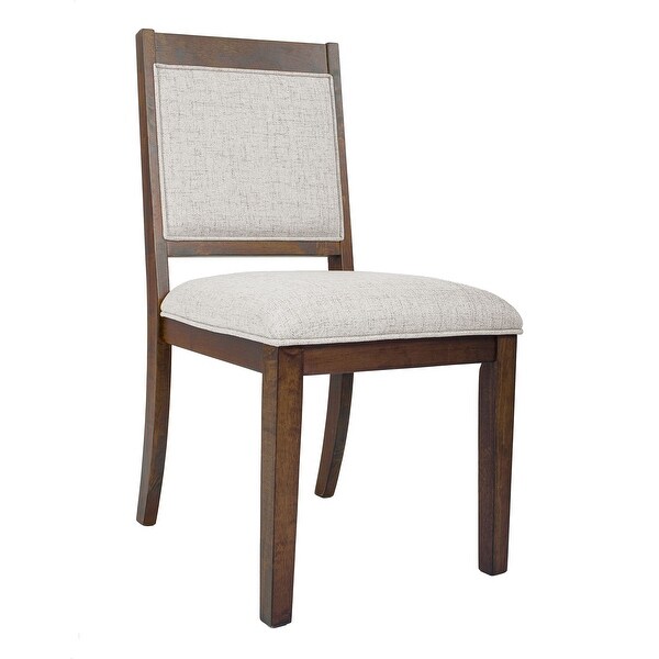 HomePop Open Back Upholstered Wood Frame Dining Chair - Set