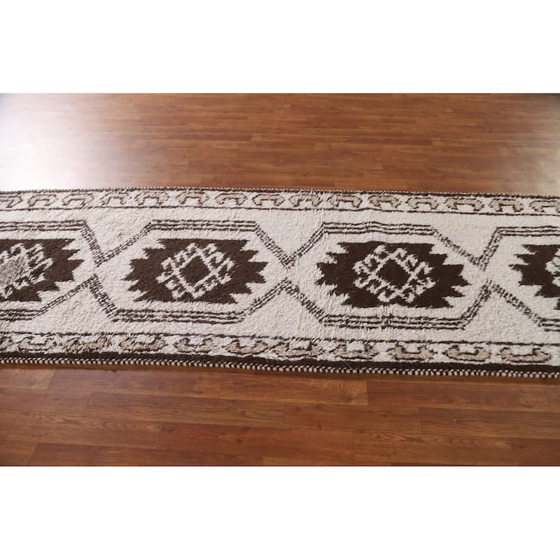 Anatolian Runner Rug Handmade Turkish Wool Carpet - 3'2"x 11'4"