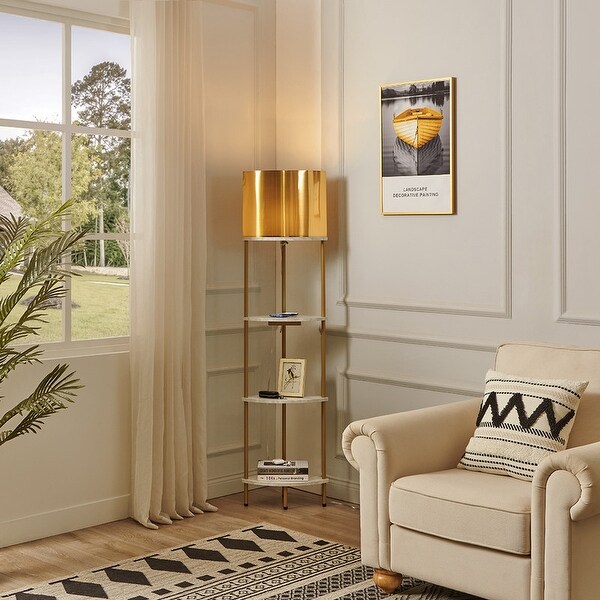Lamp behind chair in corner best sale